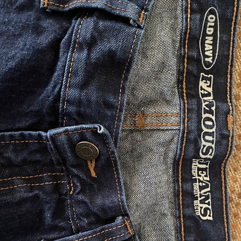 Old Navy Men's Dark Blue straight Jeans 38 x 34